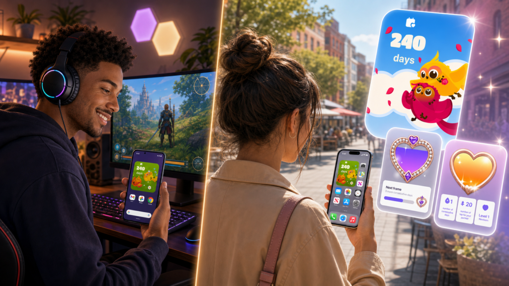 Apps widget de pareja LovBirdz y Love Widget - mejores widgets de pantalla de inicio para parejas