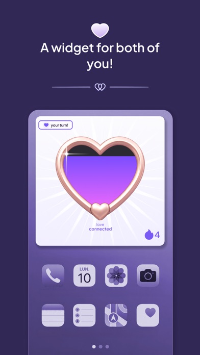 Love Widget - widget di coppia sulla schermata iniziale iPhone